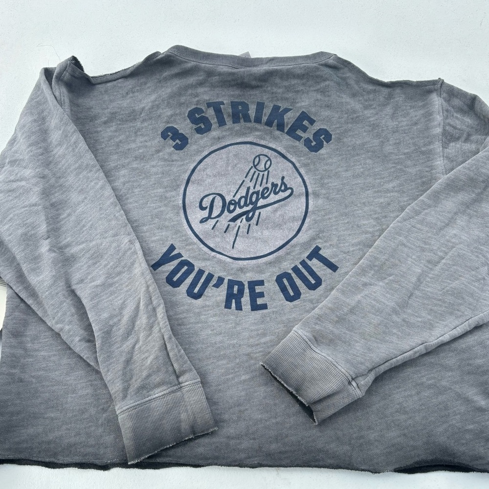 Dodgers Women’s Cropped  Sweater Size Medium